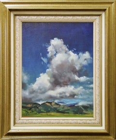 "Monumental", Landscape with Clouds, American, Bucks County En Plein Air Painter