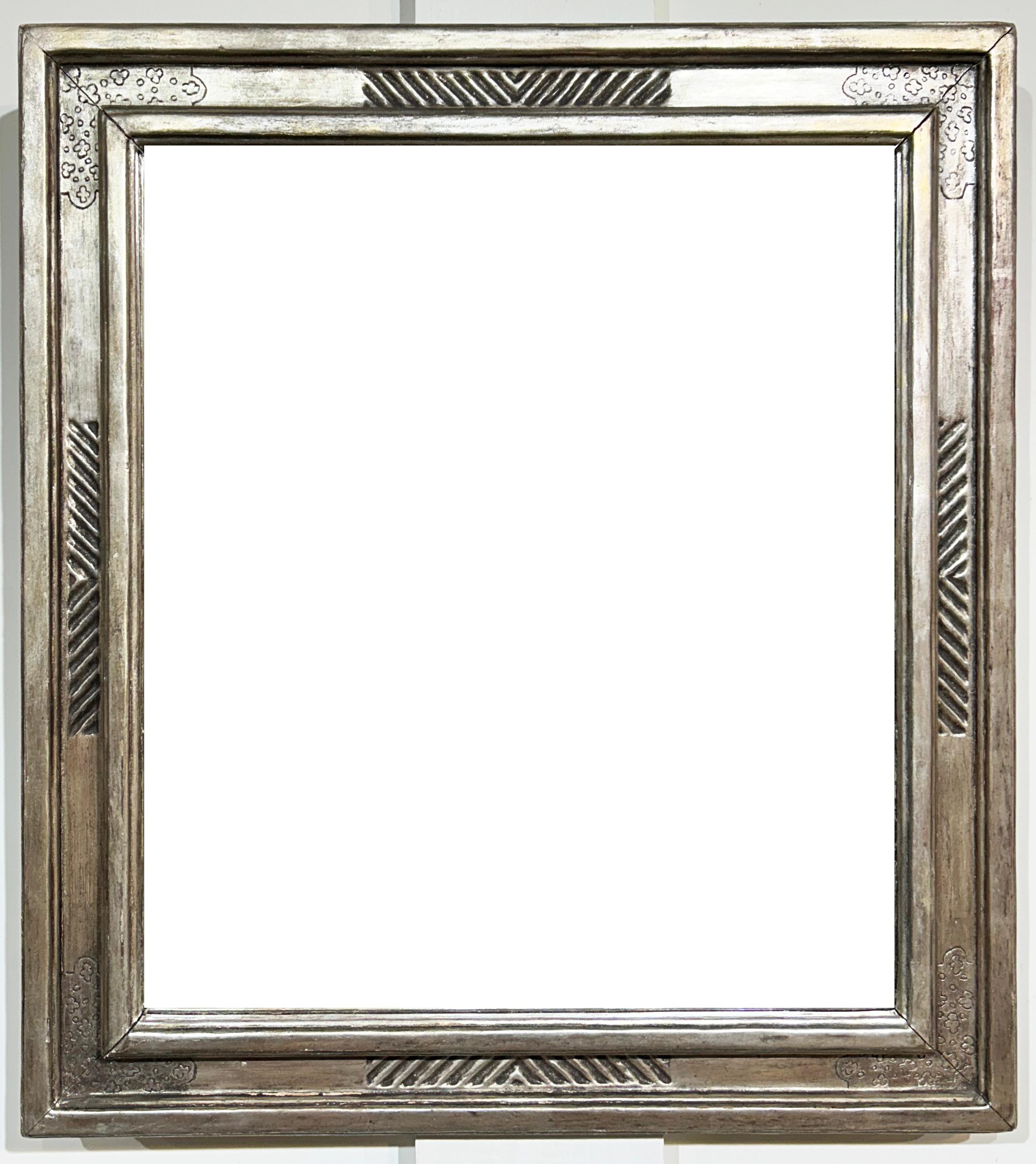 Original Handcrafted Wood Frame with Mirror by Pennsylvania Impressionist 