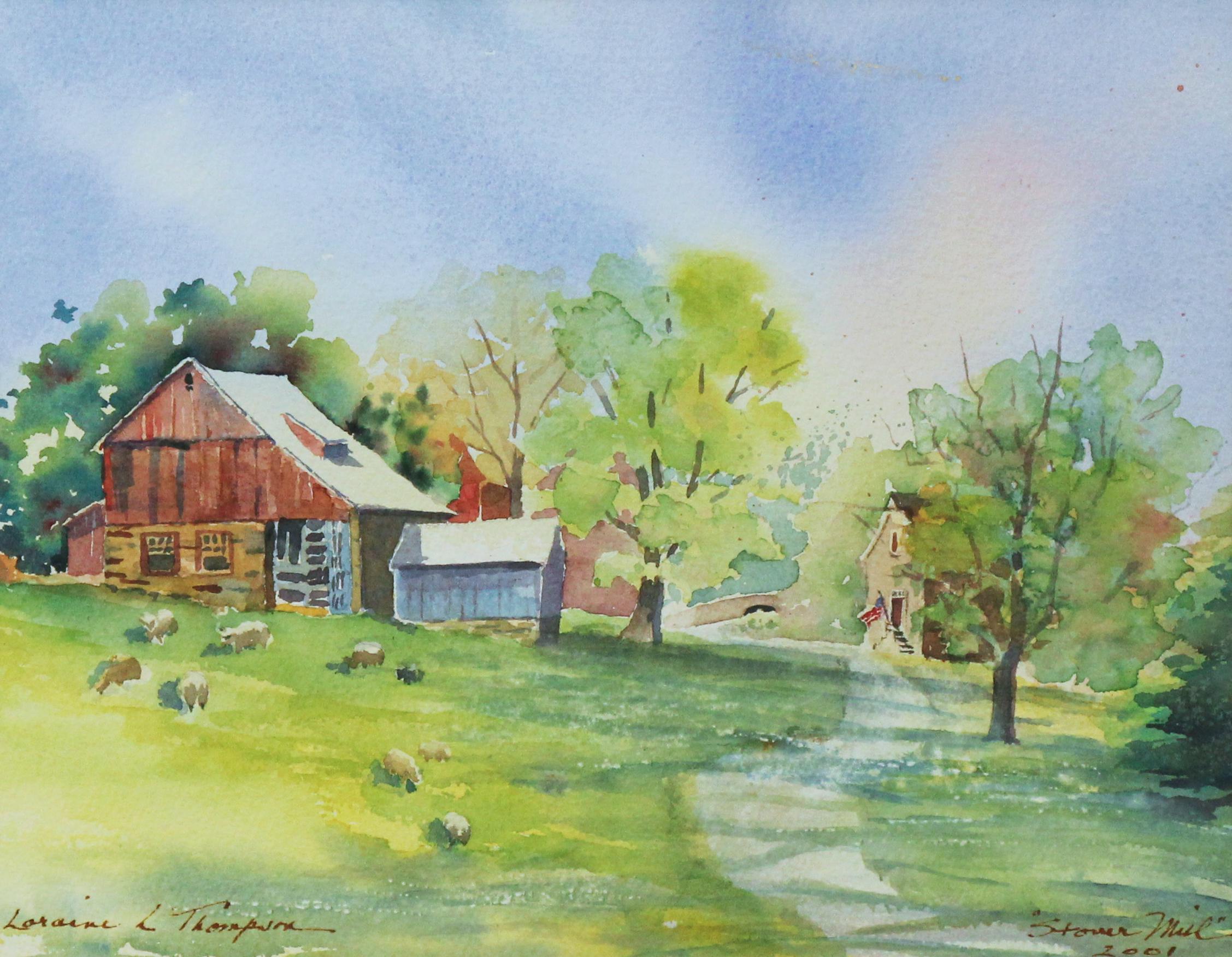 Farm at Stover Mill, Bucks County, Pennsylvania, Regional American Landscape