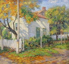 Sunlight and Shadow, White House, American Impressionist Landscape