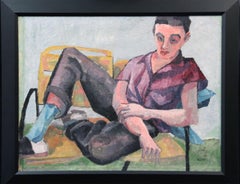 Young Man, Expressionist Portrait by Philadelphia Artist