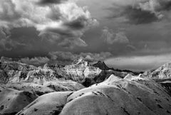 Badlands 23 by Clyde Butcher. Silver gelatin landscape photograph. 