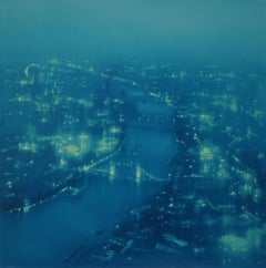 Blue Thames Bridges (London) Jenny Pockley Oil painting/study.