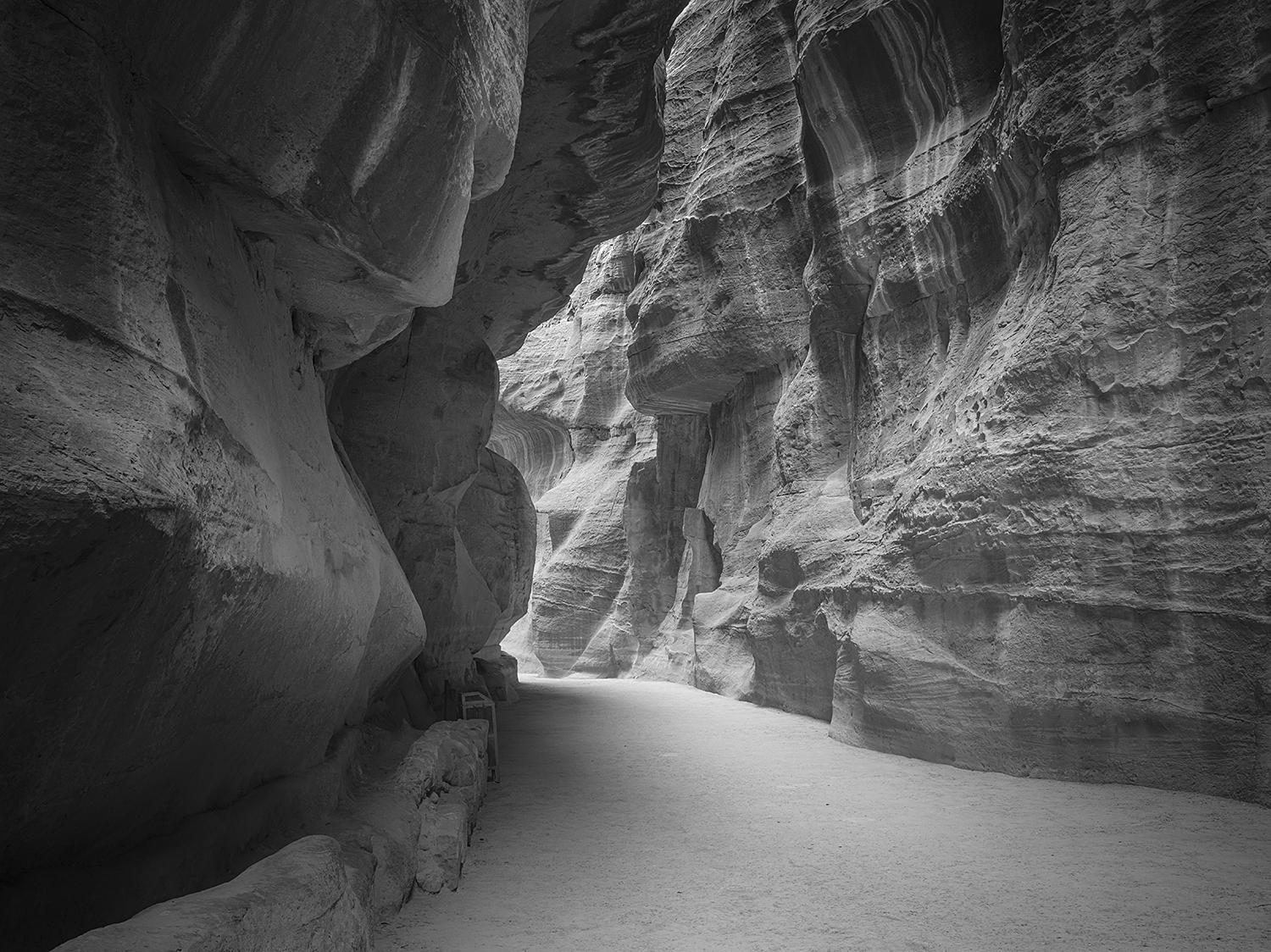 Hengki KOENTJORO. Petra Passage 02 - Petra, Jordan. b&w photograph