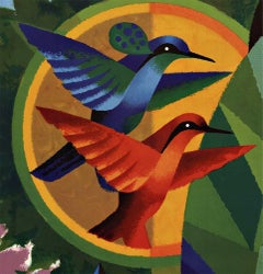 The Caribbean Air France original French vintage travel poster