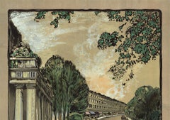 Leamington Spa original vintage britisches Reiseplakat