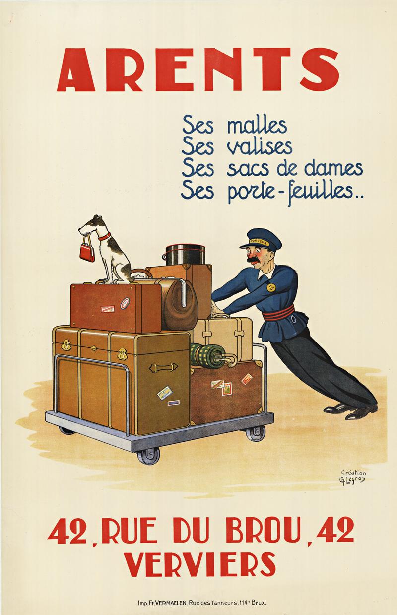 Charles Legros Print - Arents original French vintage poster