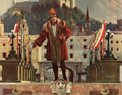 Austria Salzburg Festival original vintage poster