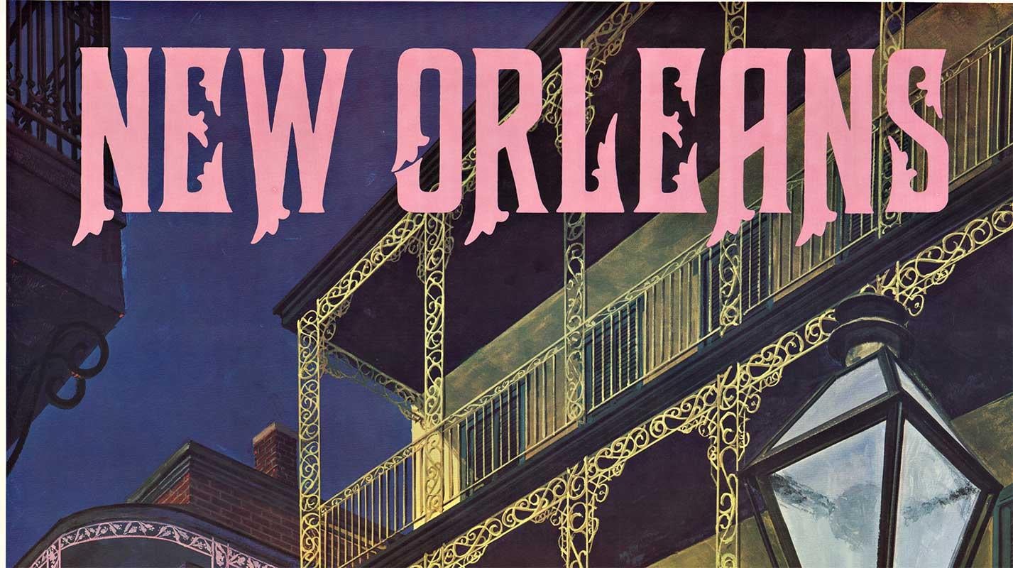 new orleans travel poster