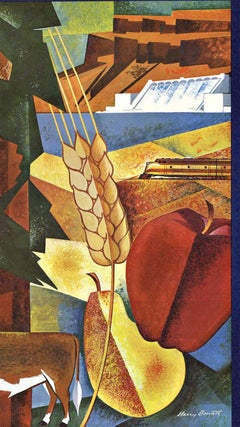 Originale Visit Washington State Diamond '75th' Jubilee vintage postger