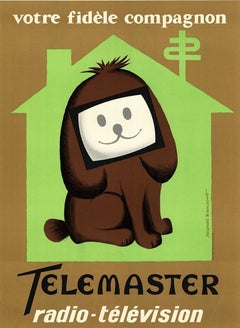 Telemaster Radio - Television original Vintage poser