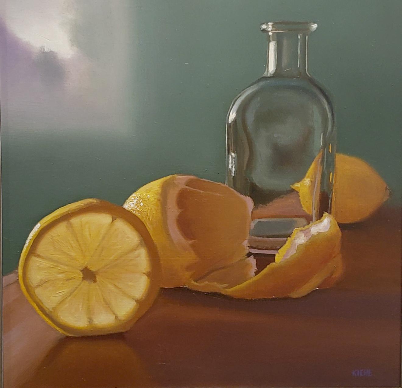 Scott Kiche Still-Life Painting - Crystal Translucency, oil painting on aluminium,  painted in Realism style.