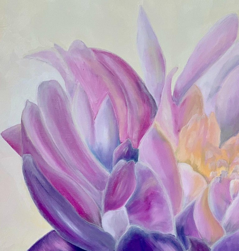 Debbie Pakzaban Peony, floral painting, Realism, Texas artist For