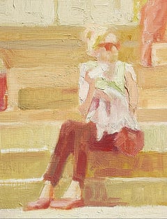 Used Daylight, energetic paintings, sense of motion, figurative, urban landscapes