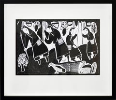 Paraguayan Ink Drawings from the Chaco #16 Paper Indigenous Osvaldo Pitoe