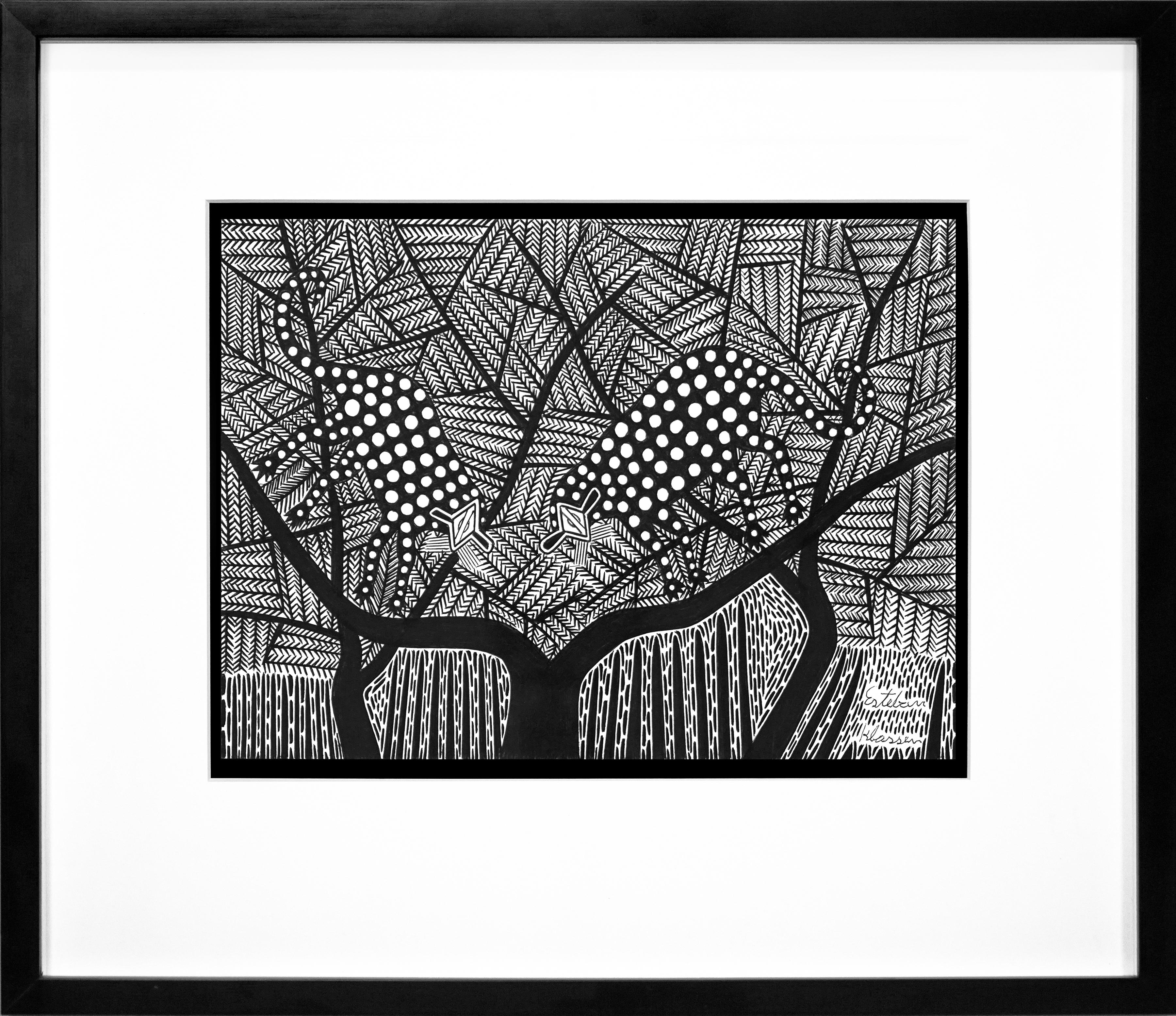 Dibujos paraguayos en tinta del Chaco #2 Papel Tinta Indígena Esteban Klassen en venta 6