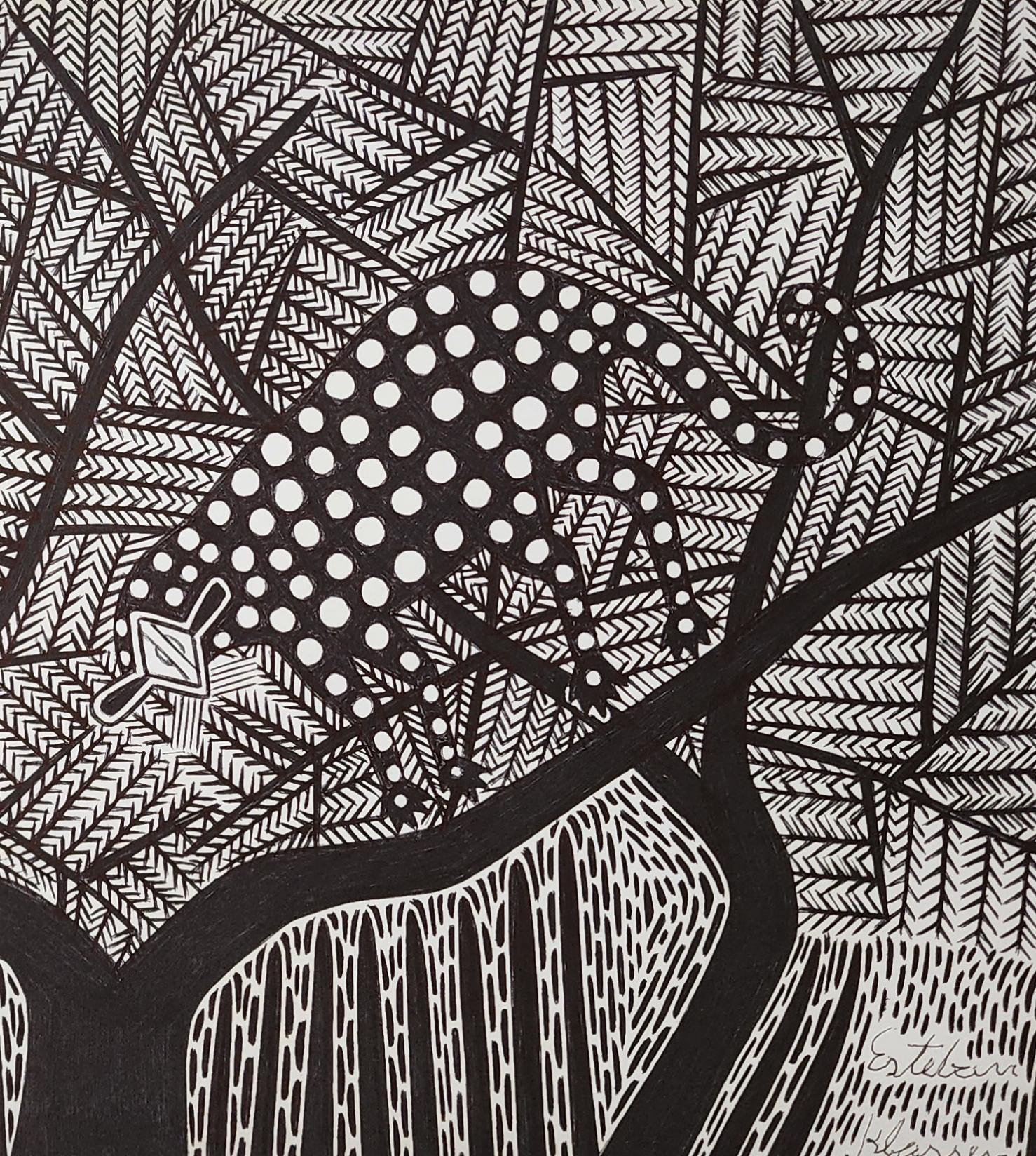 La Jack Meier Gallery ha acquistato e incorniciato questi disegni dell'artista indigeno Esteban Klassen nel 2025. Una percentuale del ricavato sarà inviata alla famiglia di Esteban Klassen nella regione del Chaco in Paraguay. Questo gli permette di