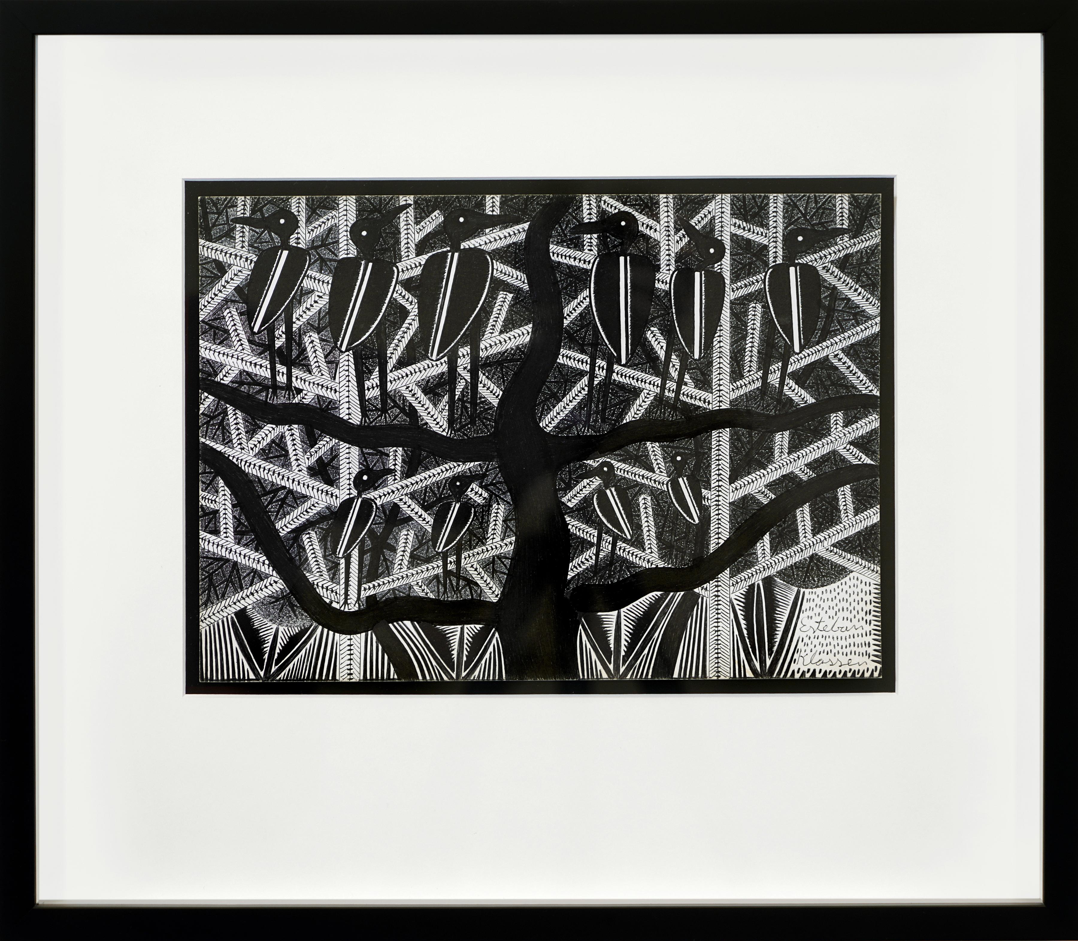Dessins d'encre du Chaco #14 indigène Sebastian Alvarez en vente 8