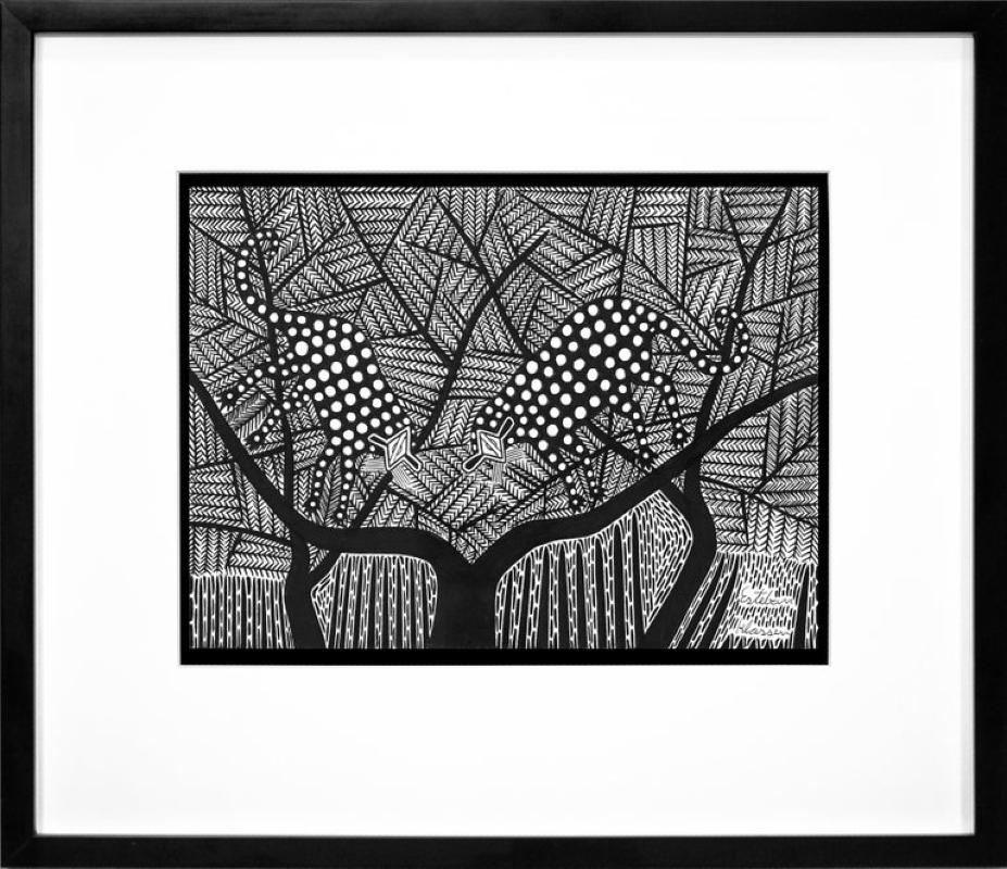 Dessins d'encre du Chaco #20 indigène Sebastian Alvarez en vente 5