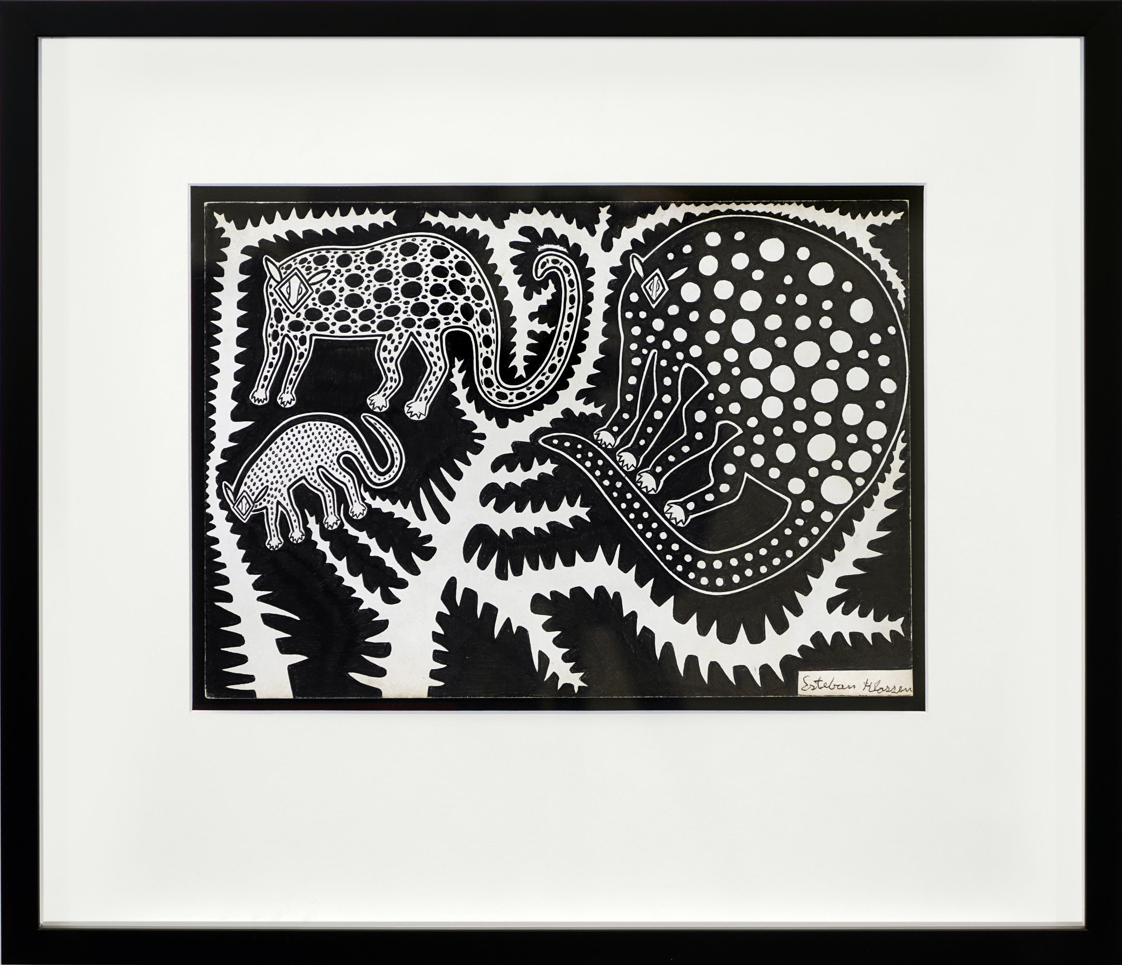 Dessins d'encre du Chaco #20 indigène Sebastian Alvarez en vente 9