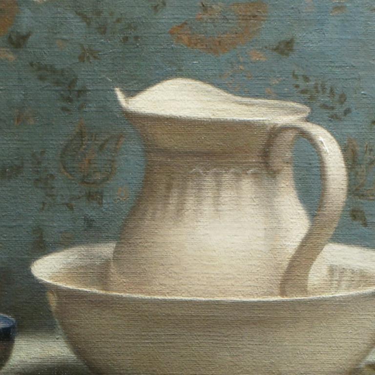 The Feel of Water, oil painting, in the style of Classical Realism - Painting by Cornelia Hernes