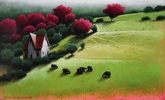 Grass after the Rain, Tonalism, SW ART 21 under 31 Artist, Utah artist, 