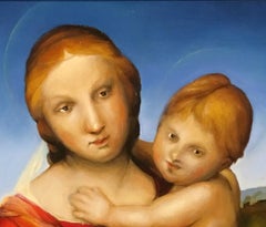 "The Madonna after Raphael" Realism, Figurative Art, Italian artist, Realist