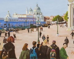 Venetian Holiday, American Realist, Representational, Landscape, Venice Italy