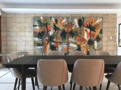 Controversy I, oil painting , Abstract style, Cuban Artist, Emerging Artist