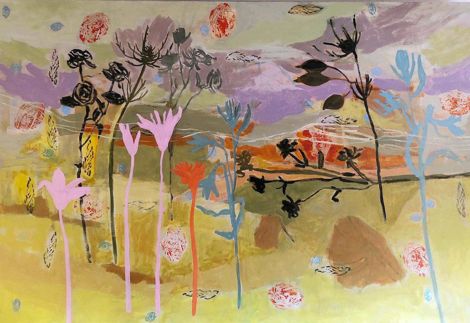 Charlotte Seifert Landscape Painting - Path, oil painting, painted in the style of Abstract Landscape, Women in the Arts