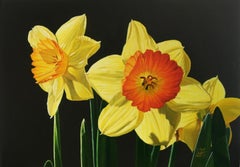 Daffodils, Realism, Oil Painting, Realism, Floral Paintings , Gary Hernandez