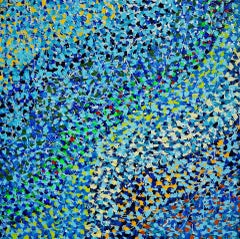 Blues etc. , Abstract Colors, Texas artist,  Women in the Arts, Pop of Color