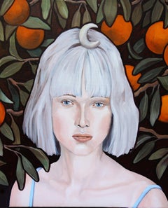 Luna, oil painting, Women in the Arts, Realistic painting, Historical Figures