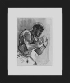 Kurt Scooby AKA @Channel2Scooby, Charcoal drawing, Professional Boxer,