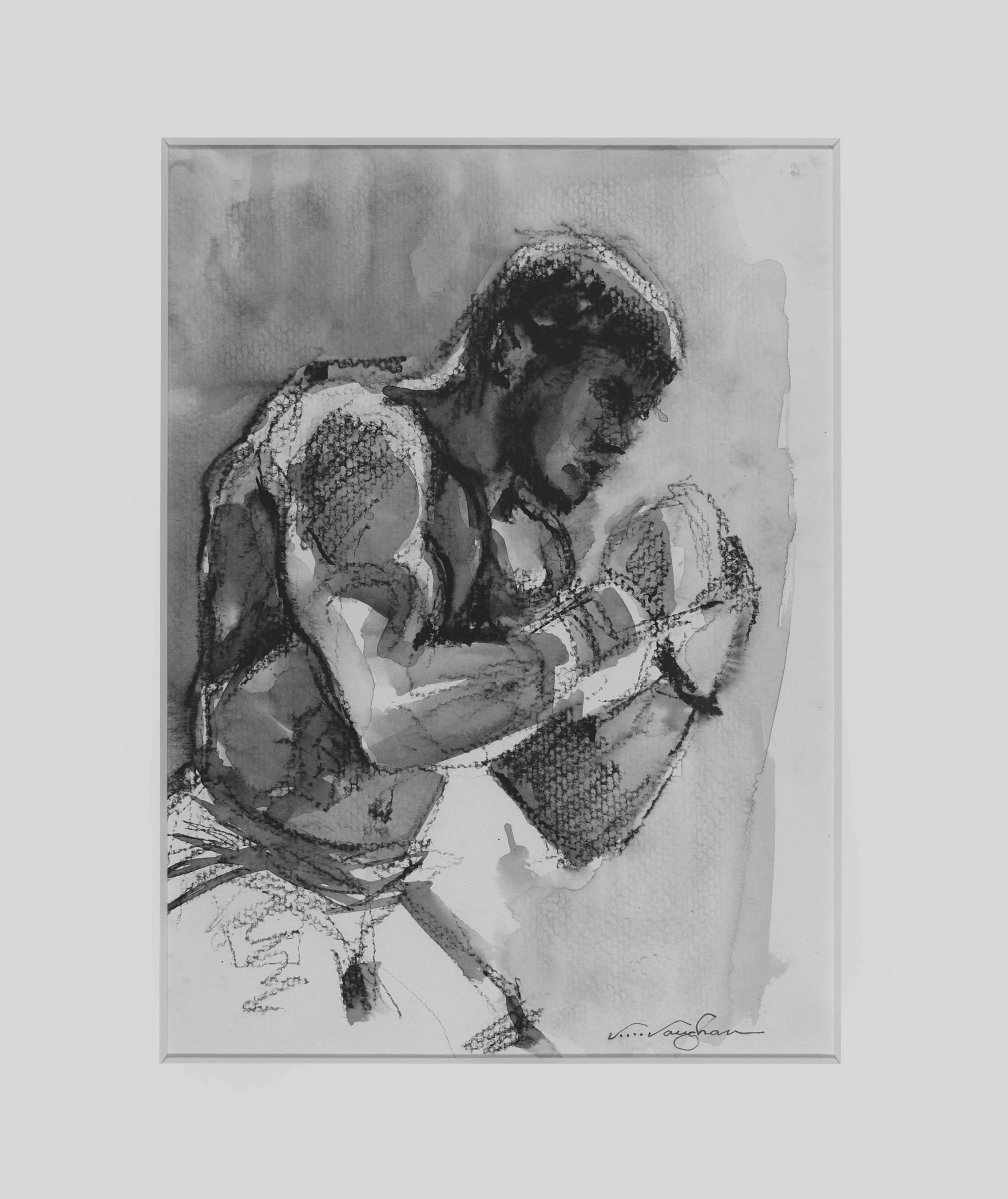 Kurt Scooby AKA @Channel2Scooby, Charcoal drawing, Professional Boxer, - Art by Virginia Vaughan 
