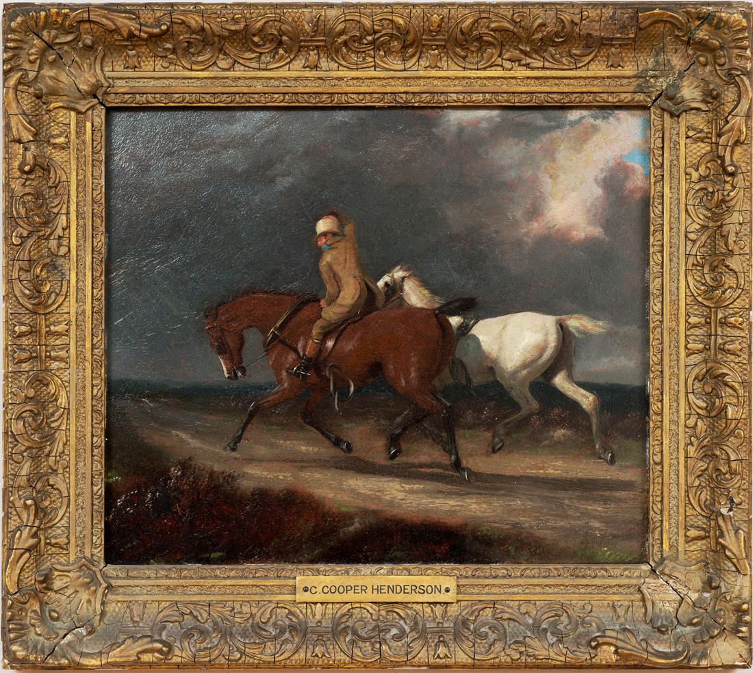 Horse Portrait "A Replacement Horse" Attributed to Charles Cooper Henderson
