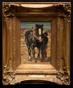 "Horse Harnessed by the Farmer"