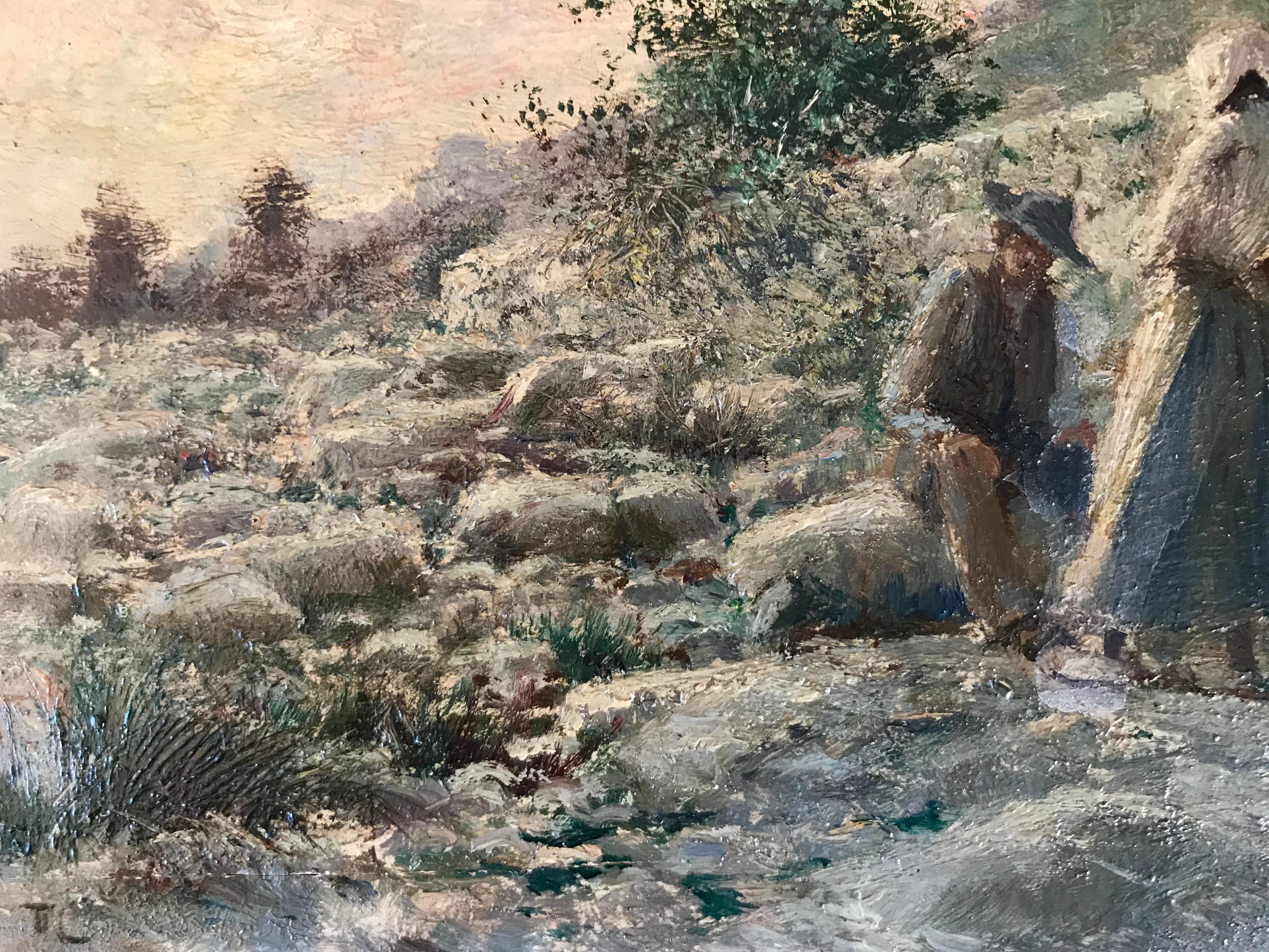 Später am Tag (Post-Impressionismus), Painting, von Thomas Campuzano y Aquirre