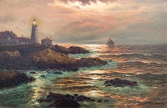 Antique “Portland Head Light, Maine”