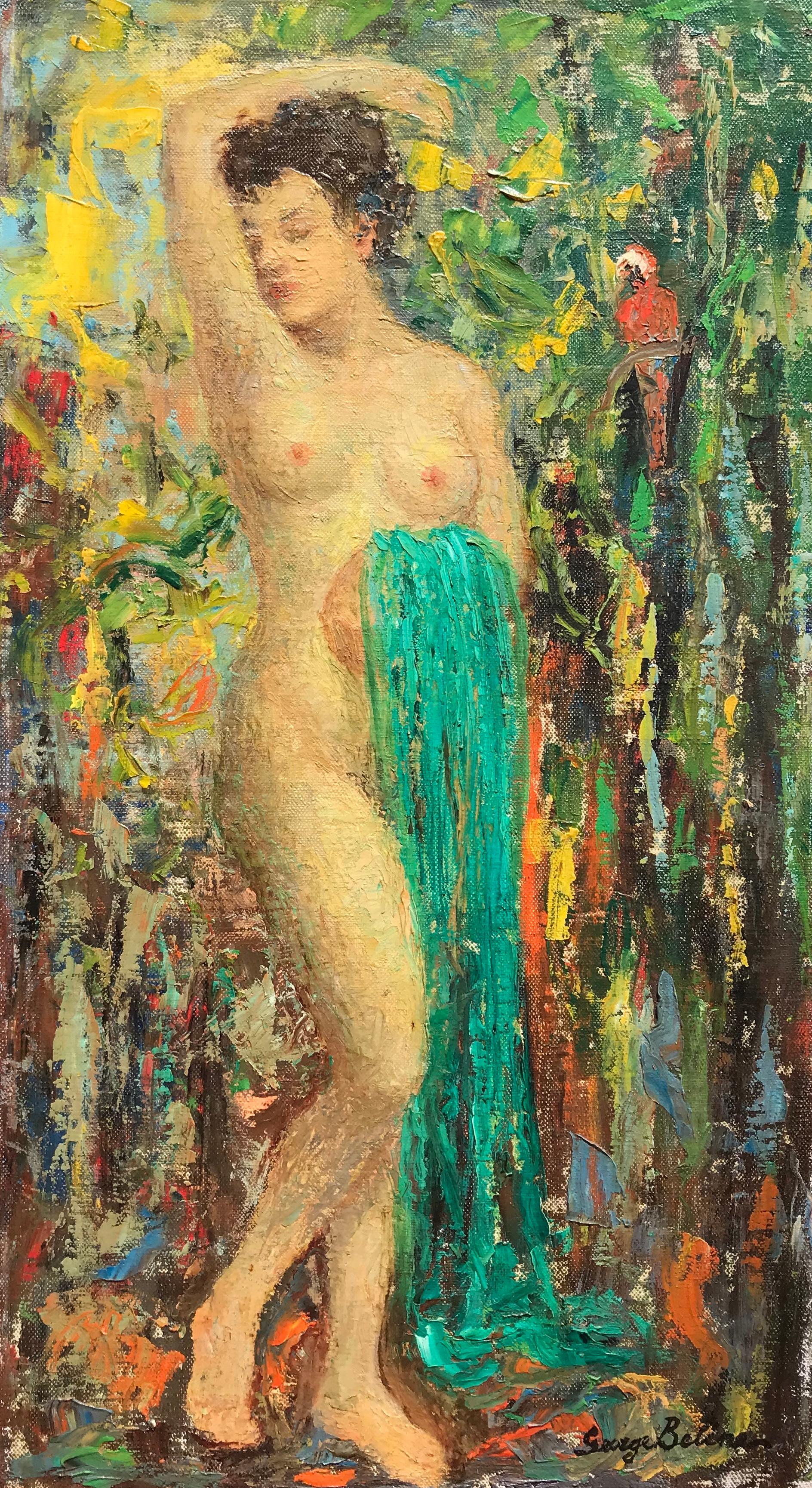 George Beline Figurative Painting - “Standing Nude”
