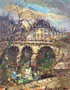 Vintage “Pont Neuf Bridge, Paris”