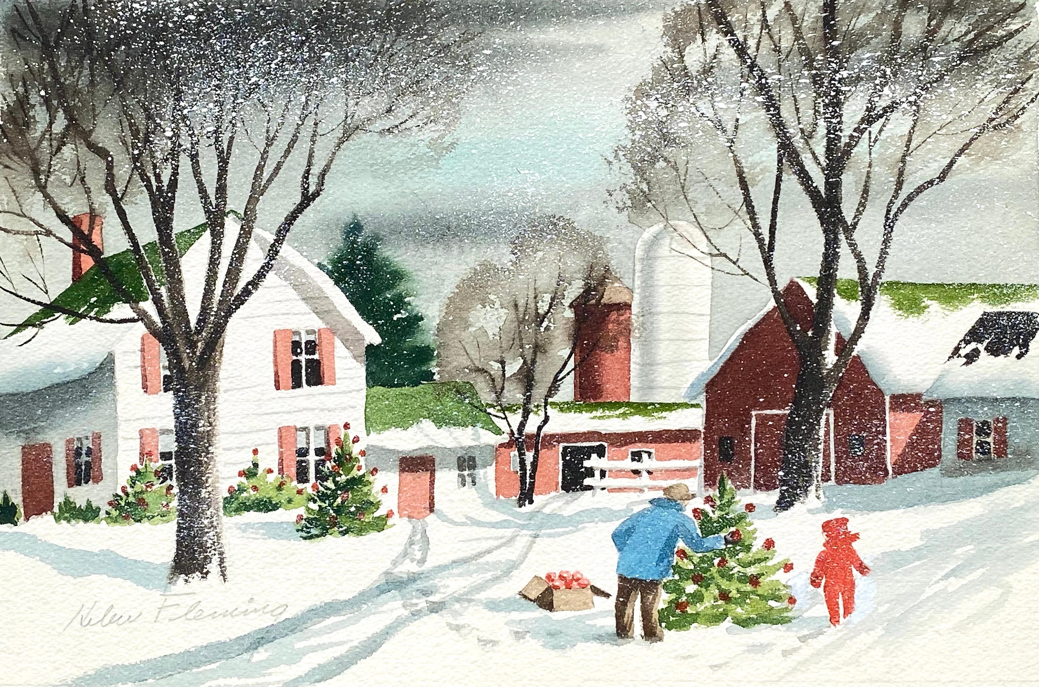 Miniature Figurative Drawings and Watercolors
