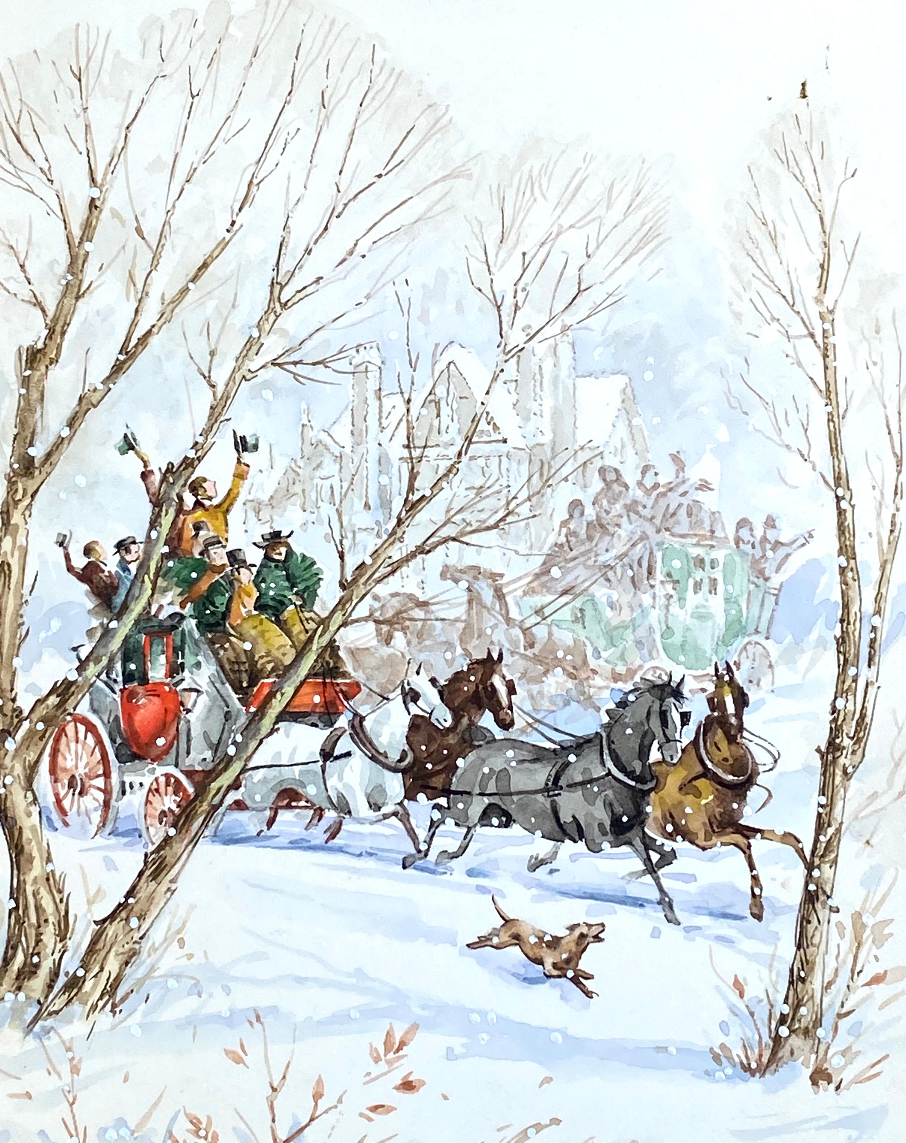 “Holiday Carriage Ride” - Art by Justin Kilbourne
