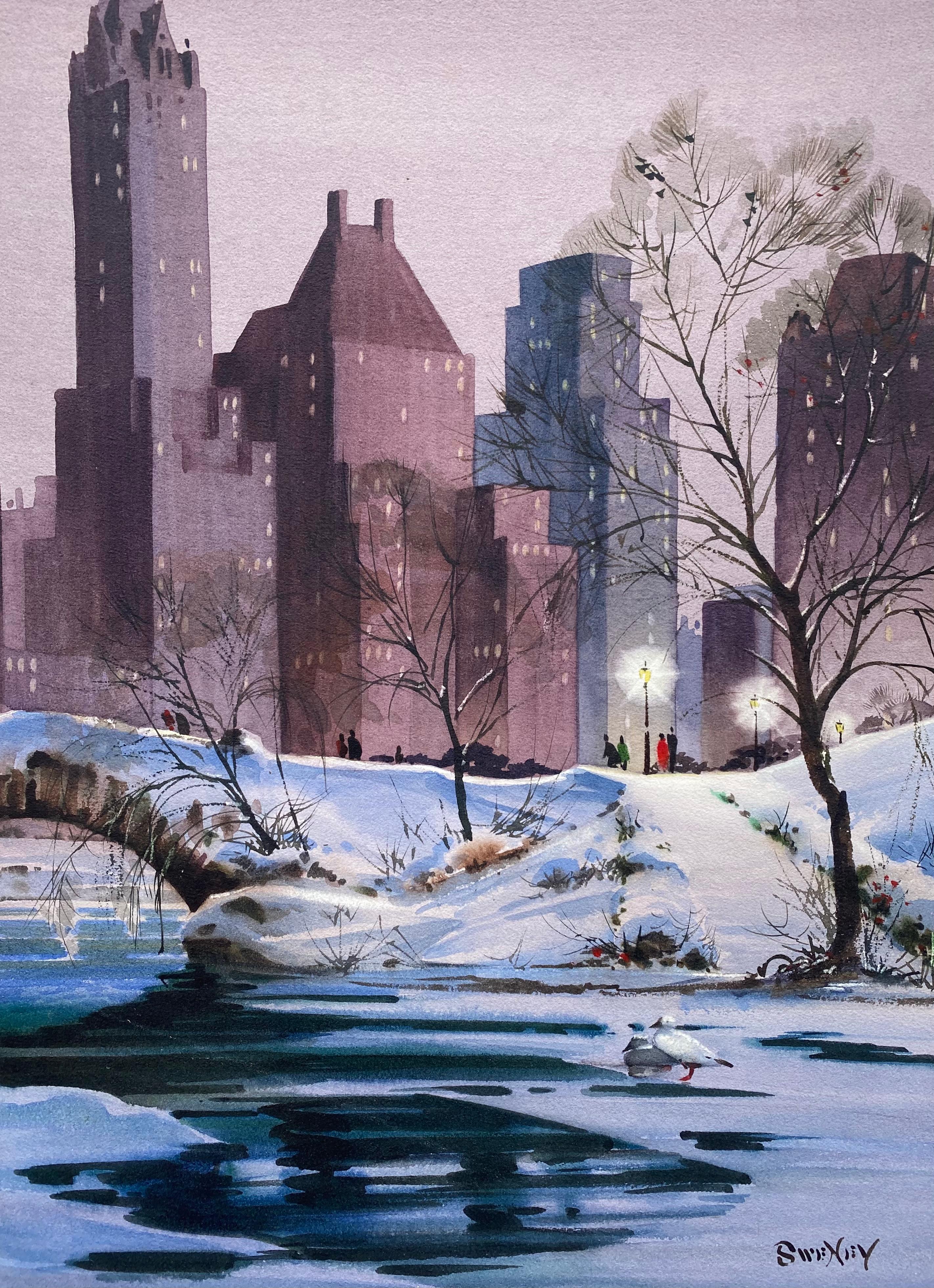 “Winter Evening” - Art by Fred Sweney