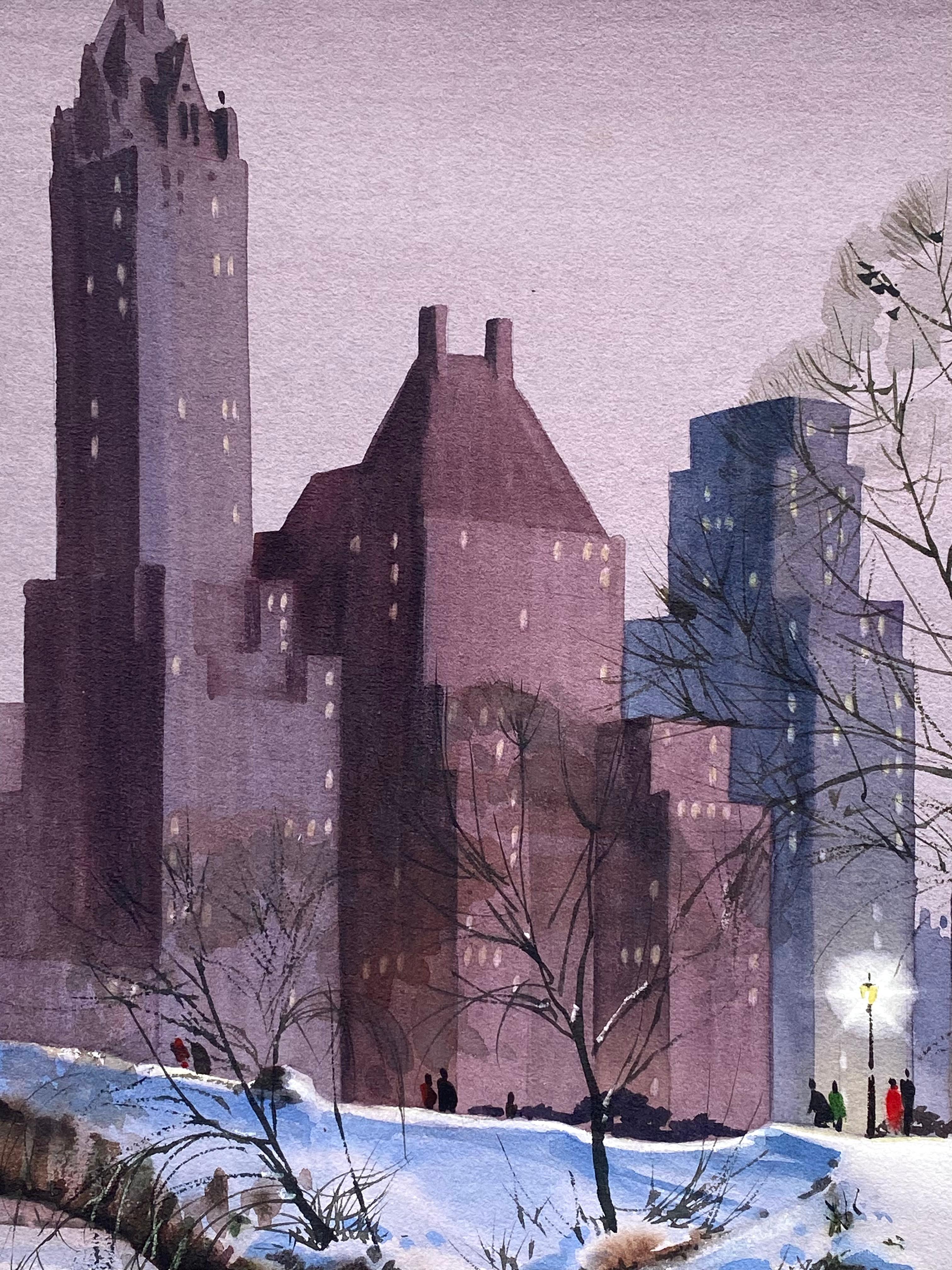 “Winter Evening” - American Realist Art by Fred Sweney