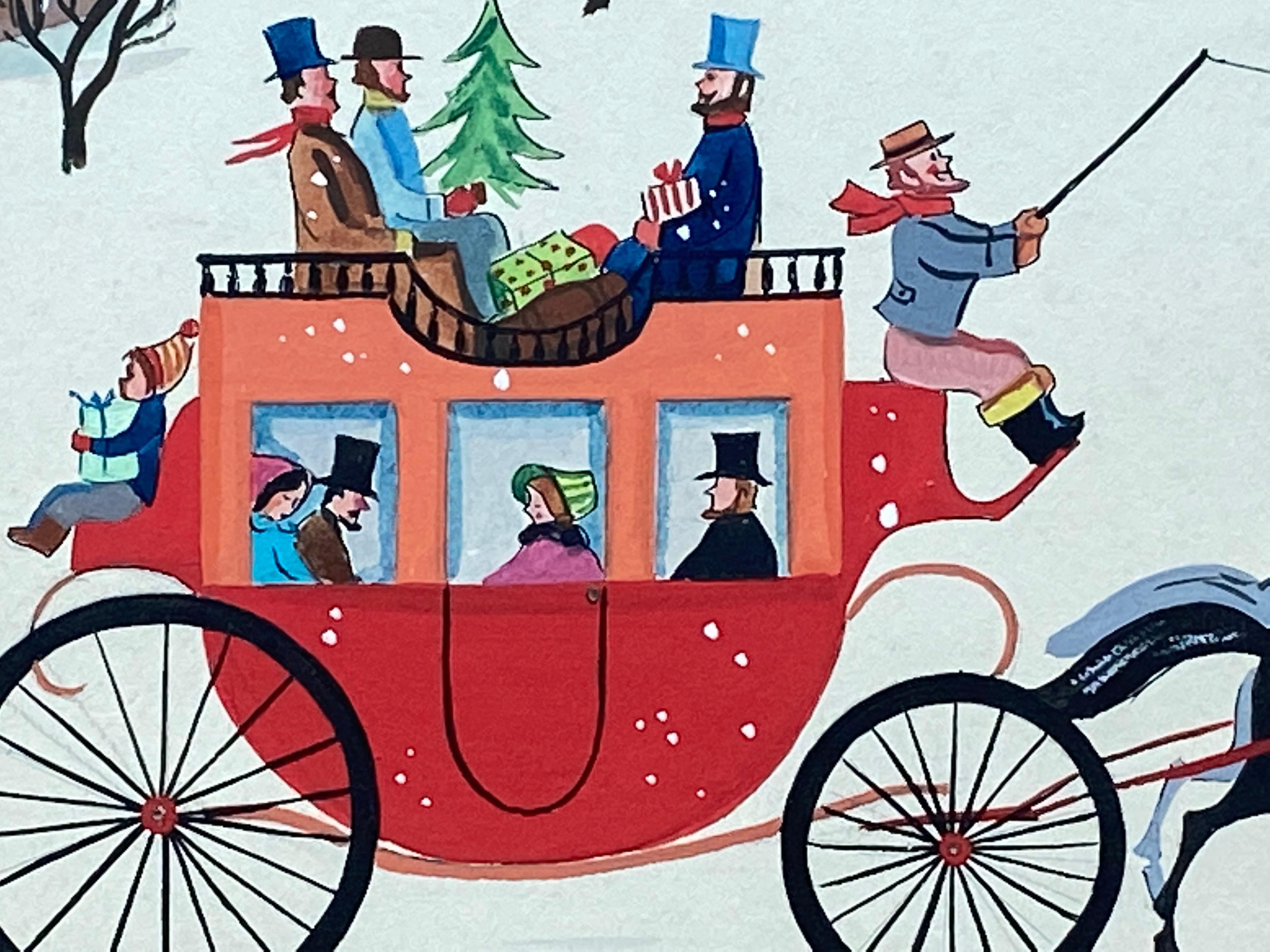 christmas stagecoach