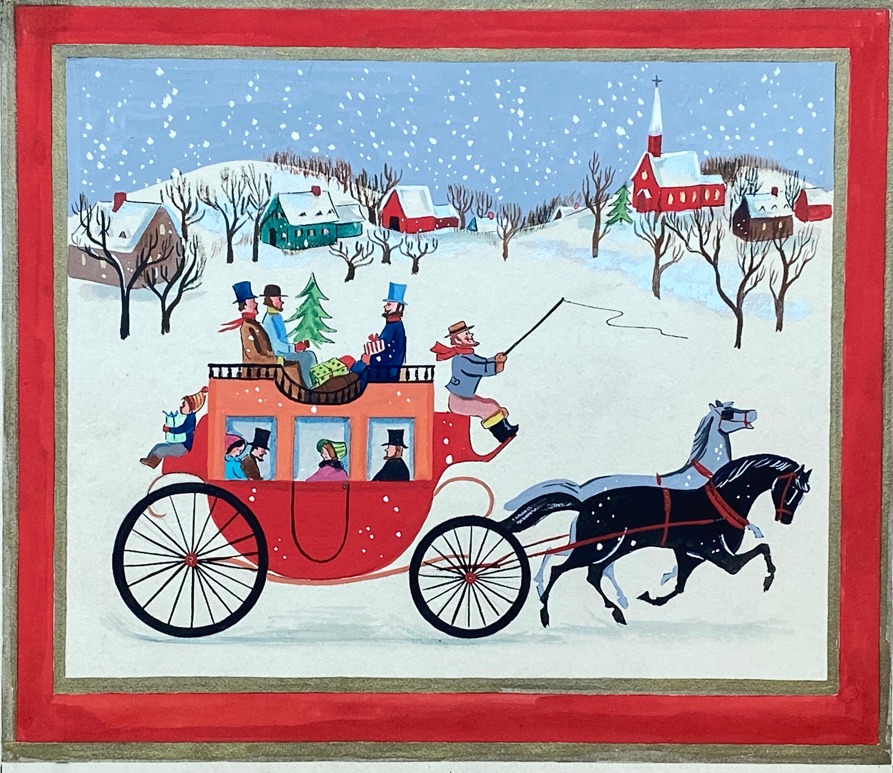 “Stagecoach Christmas” - Art by Unknown