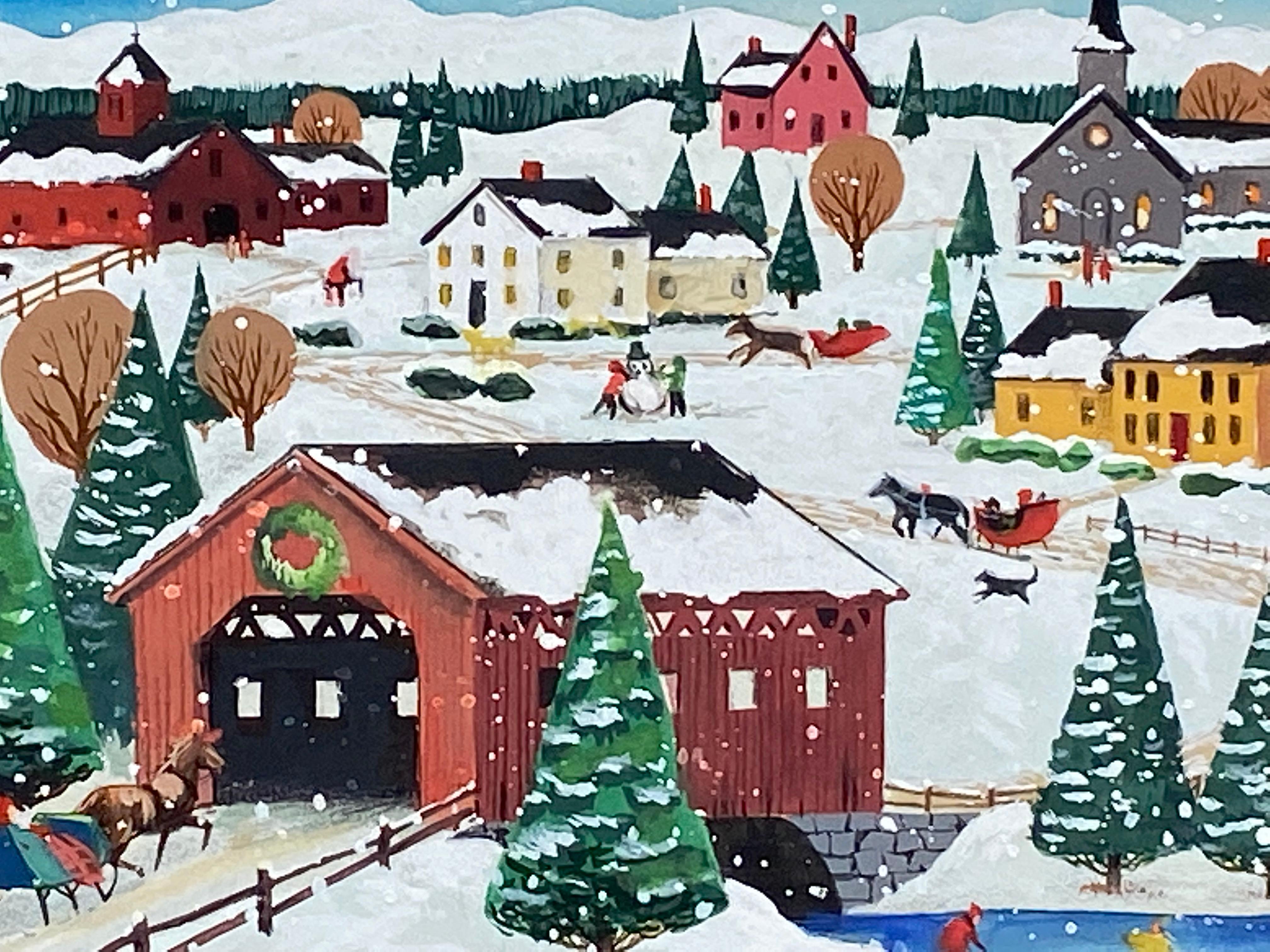 “Christmas Village” - Art by Unknown