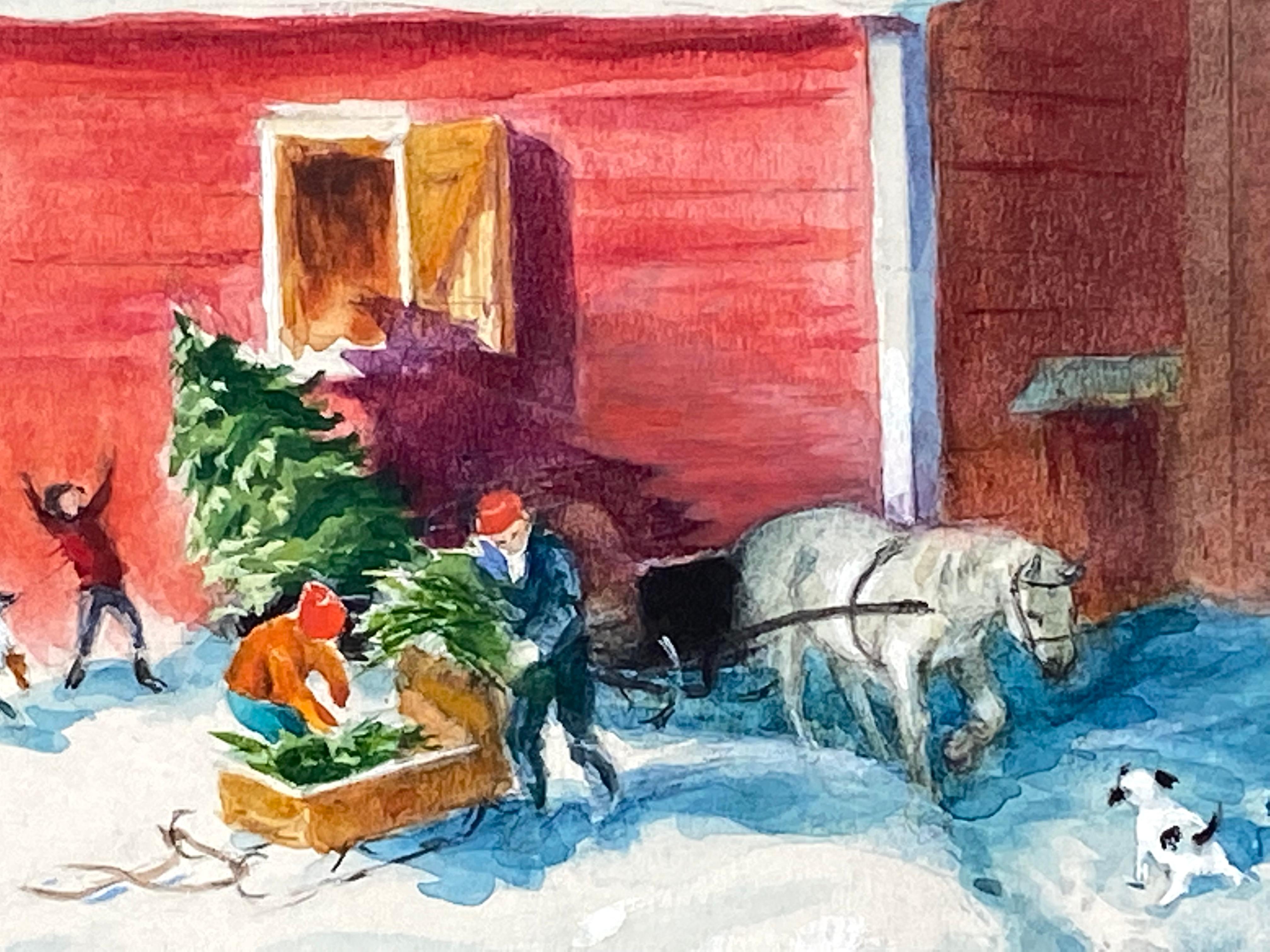 “Holiday Season” - Contemporary Art by Louise Clasper Rumely