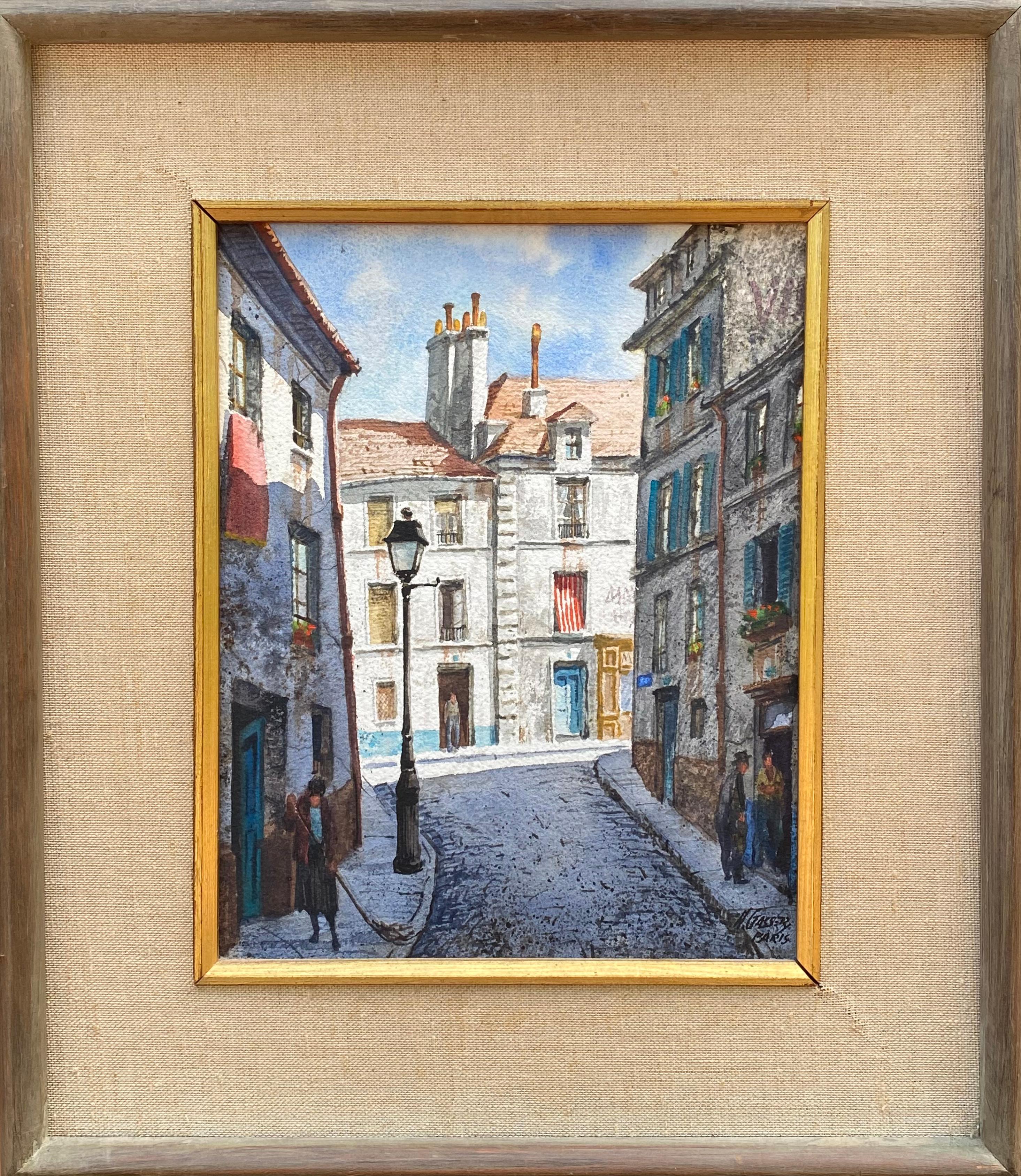 “Montmartre Side Street” - Art by Henry Martin Gasser